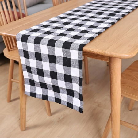 

New Years Eve Party Supplies 2023 Valentines Day Room Decor Polyester Tablecloth Checkered Themed Tablecloth Black Red Checkered Tablecloth Cover For Dining Table Decoration Happy New Year D