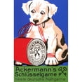 thumbnail image 2 of Ackermann Thread advertisement with a large spool and a puppy Poster Print (18 x 24), 2 of 4