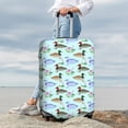 thumbnail image 7 of Hirioo Mallard Duck Of Lotus Flowers for Elasticity Suitcase Cover (No luggage Included) Durable Luggage Protector Fits 18-32 Inch Luggage-Small, 7 of 7