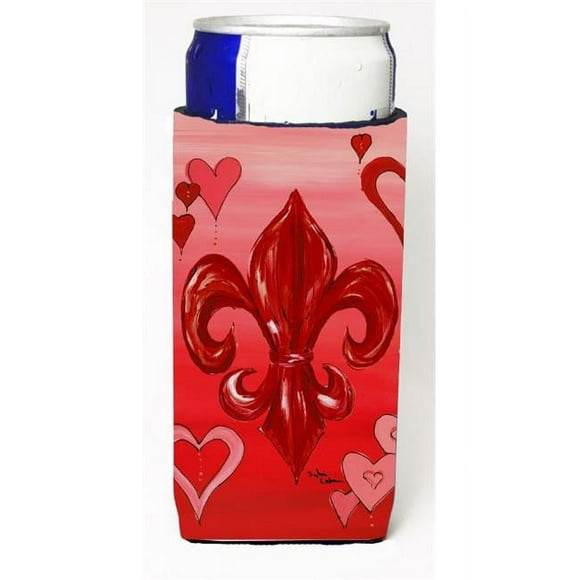 Carolines Treasures 8136MUK Saint-Valentin Fleur de Lys Michelob Ultra s pour Boîtes Minces