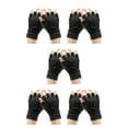 thumbnail image 3 of Guardoinrt Compact And Lightweight Pressure Fingerless Gloves Convenient To Work Wide Applications Compression Gloves black black dot 5Set, 3 of 6
