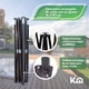 thumbnail image 5 of Toldo Carpa Plegable KINGSHOUSE 3x3 M Con Pared Transparente Bolsa naranja, 5 of 9