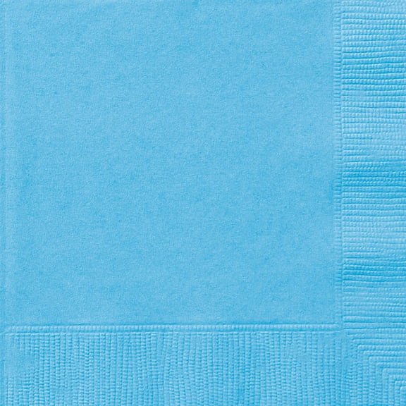Paper Cocktail Napkins, 5 in, Light Blue (Pack of 10)