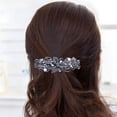thumbnail image 2 of 4 pieces of women's hair clips, flower crystal rhinestone hair clips, pearl spring hair clip accessories, women's fashionable ponytail clips, gifts for daily wear, 2 of 6