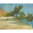 thumbnail image 3 of Michalis Oikonomou 24x20 Black Modern Framed Museum Art Print Titled - Trees in a Landscape, 3 of 5