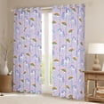 thumbnail image 2 of Erosebridal Colorful Unicorn Animal Curtains Pack of 2 (42x84 Each),Kawaii Rainbow Cute Stars Print Curtains Blackout For Kids, 2 of 7