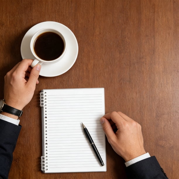 Cuaderno transparente encuadernado en B5 – Páginas desmontables, diseño plegable a 360°, papel grueso sin sangrado, páginas versátiles con líneas en red para escribir