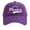 Purple, variant on Womens Distressed Denim Washed Baseball Cap Gulf of Mexico Print Adjustable Casual Sun Hat for Her Purple One Size