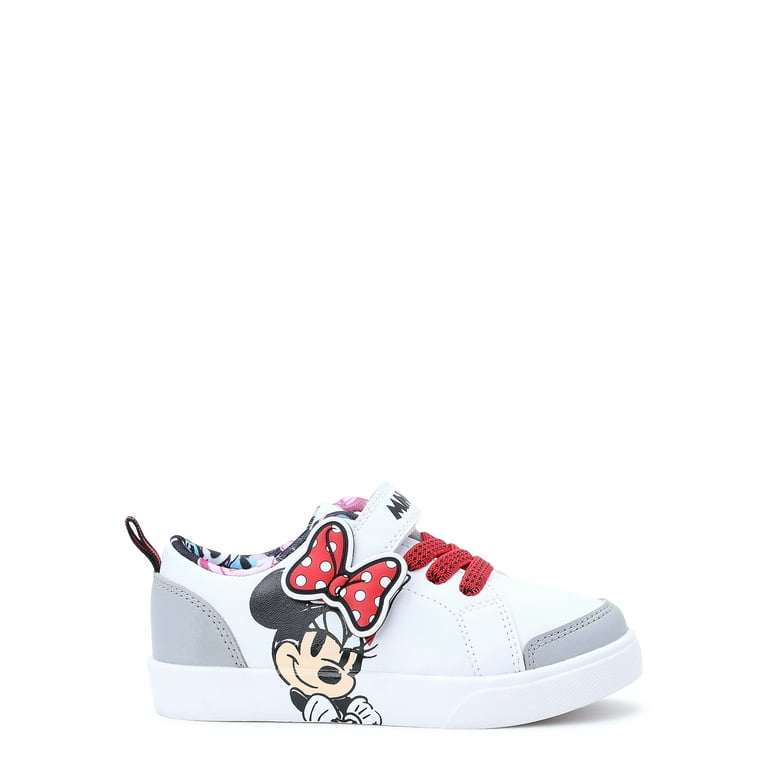★ codegraphy★ Disney Mickey Mouse Heart Minnie Mouse Shor Minnie Mouse Toddler Girl Court Shoes with Elastic Strap