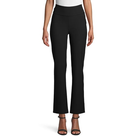 Anne Klein Women's Flare Ankle Crepe Pants Black Size XX-Small
