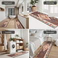 thumbnail image 5 of Boho Red Southwestern Ethnic Pattern Kitchen Rugs Sets Of 3,Kitchen Runner Rugs Non Skid Washable,Decorative Kitchen Floor Mats for Kitchen,Sink,Laundry,17"x30"+ 17"x47" + 17"x59", 5 of 6