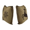 thumbnail image 2 of Ensemble d'Oreillers Décoratifs Prancer et Flocons de Neige, 2 of 3