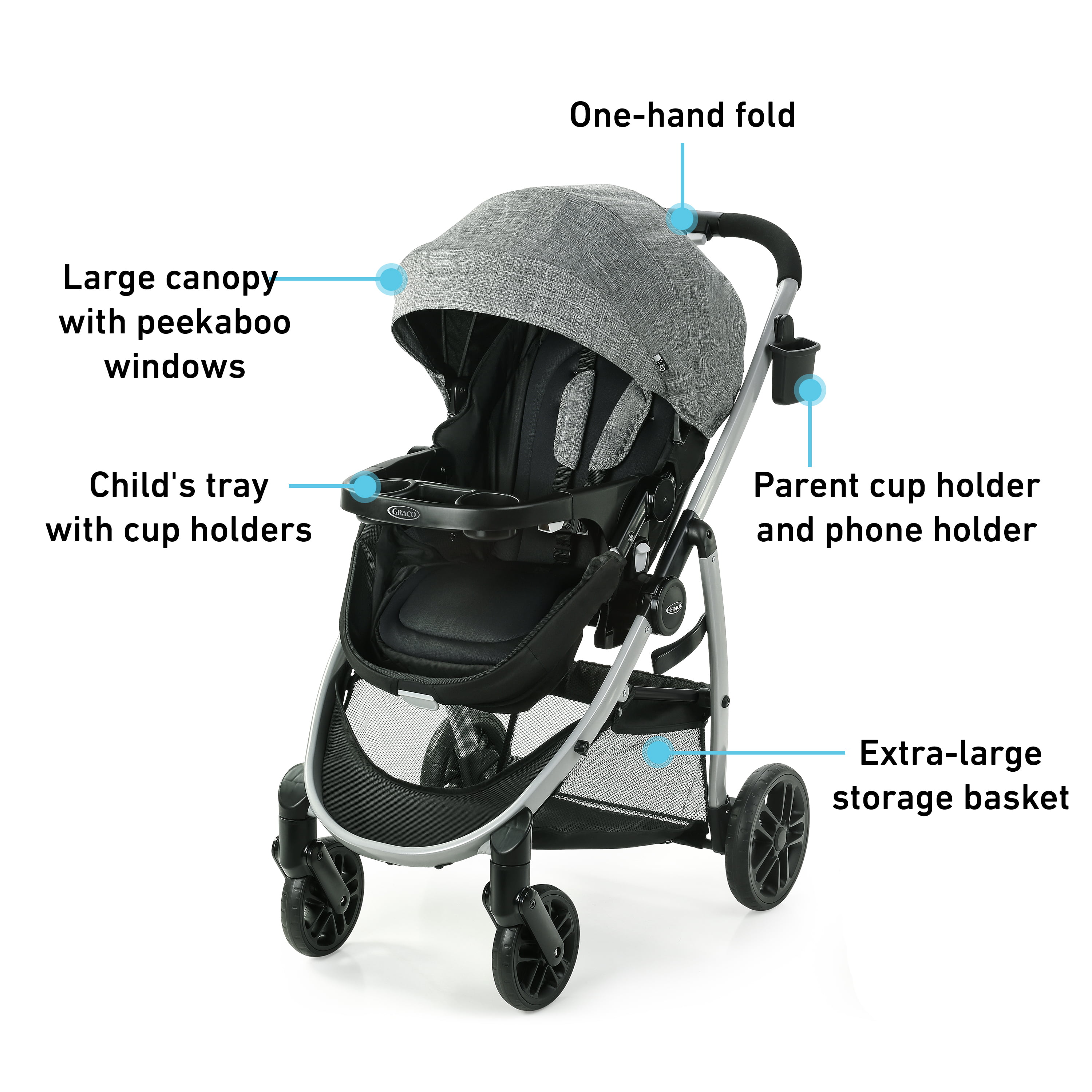 graco stroller with stars