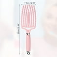 thumbnail image 2 of Unique Bargains 1 Pc Women's Durable Hollow Hair Brush Detangler Brush for All Hair Pink, 2 of 6