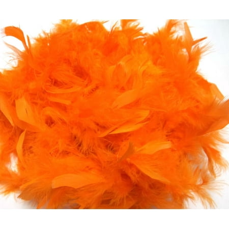 Bright Orange Chandelle Feather Boa 72