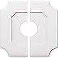 thumbnail image 3 of Ekena Millwork CMP26LE2-07000 26 in. OD x 7 in. ID Square Locke Architectural Grade PVC Contemporary Ceiling Medallion - 2 Piece, 3 of 4