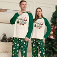 thumbnail image 3 of GYRATEDREAM Family Matching Christmas Pajamas Set Cotton Xmas Deer Snowflake Print Holiday Pajamas Sleepwear Dad Mom Kids PJs for 2XL(Mom) Green, 3 of 9