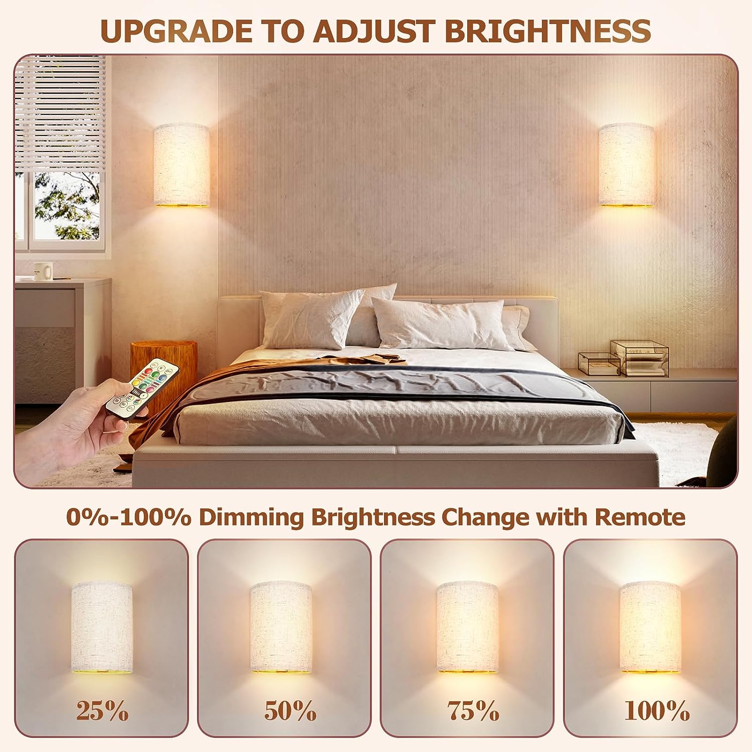 UCACA Dimmable LED Indoor Rechargeable (2 Count)