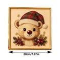 thumbnail image 3 of Christmas Pearl Diamond Art Kit for Adults 5D Sparkling Raised Bead Painting Set on Framed Canvas Complete DIY Craft with Little Bear Patterns Holiday Home Wall Decor Gift for Beginners, 3 of 8