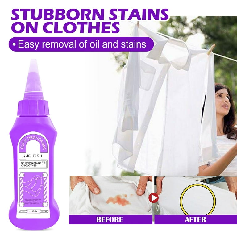 Active Enzyme Laundry Stain Remover（150ml）, Active Enzymatic Laundry  Cleaning, Stubborn Stains Cleaner,Clothes Oil Stain Remover 