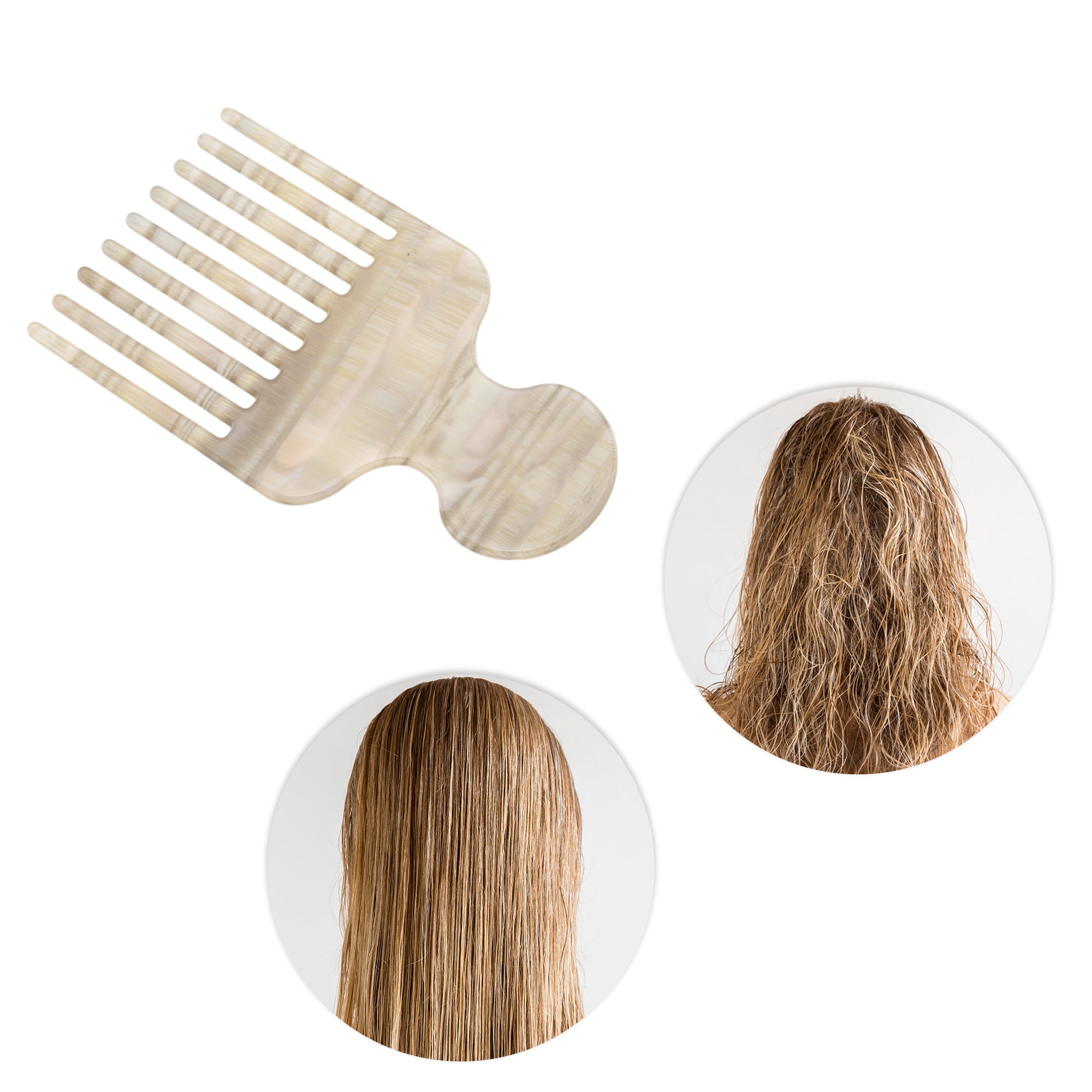 Unique Bargains 1 Pc Fashion Hair Insert Comb for All Hair Types Styles Gray, Yellow