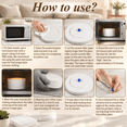 Microwave Kiln for Glass Fusing with 60 Kiln Papers, Ceramic Fiber ...