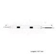 thumbnail image 2 of Cable Chicote Freno Trasero Derecho Compatible Con Nissan Platina 1.6L 2002 2003 2004 2005 2006 2007 2008 2009 2010 2011 Tambor CAHSA Cable Chicote Acelerador, 2 of 6