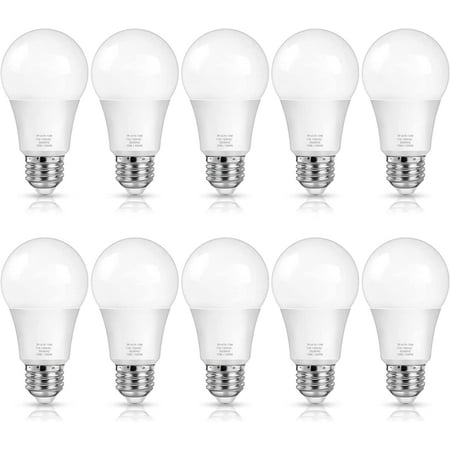 

CQQYH A19 LED Light Bulbs 100 Watt Equivalent LED Bulbs Daylight 5000K 1500 Lumens E26 Standard Base Non-Dimmable 13W Bright White LED Bulbs for Bedroom Living Room Home Office 10-