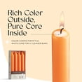 thumbnail image 2 of Leor & Lair Orange Taper Candles - Pack of 8 6" Candles for Fall, Halloween, Thanksgiving, 2 of 3