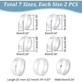 thumbnail image 3 of 1box 14Pcs Stainless Steel Plain Matte Band Ring 7 Sizes Laser Inscription Blank Finger Ring Metal Hypoallergenic Wedding Classical Ring for Jewerly Making Silver, 3 of 8