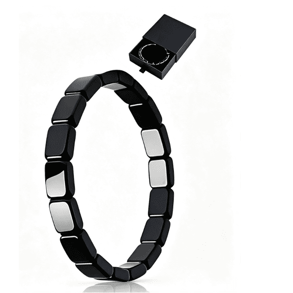 Hematite Bracelet Men, Natural Hematite & Black Obsidian Energy Bracelet, Reclaim Your Confidence & Drive