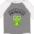 thumbnail image 4 of Inktastic Grandpa's Little Princess Cute Frog Girls Long Sleeve Baby Bodysuit, 4 of 5