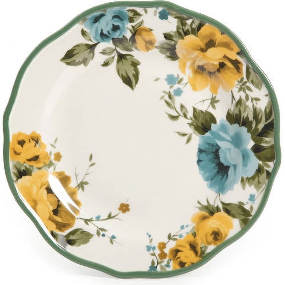 The Pioneer Woman Rose Shadow Green Ceramic 12-Piece Dinnerware Set - image 4 of 5