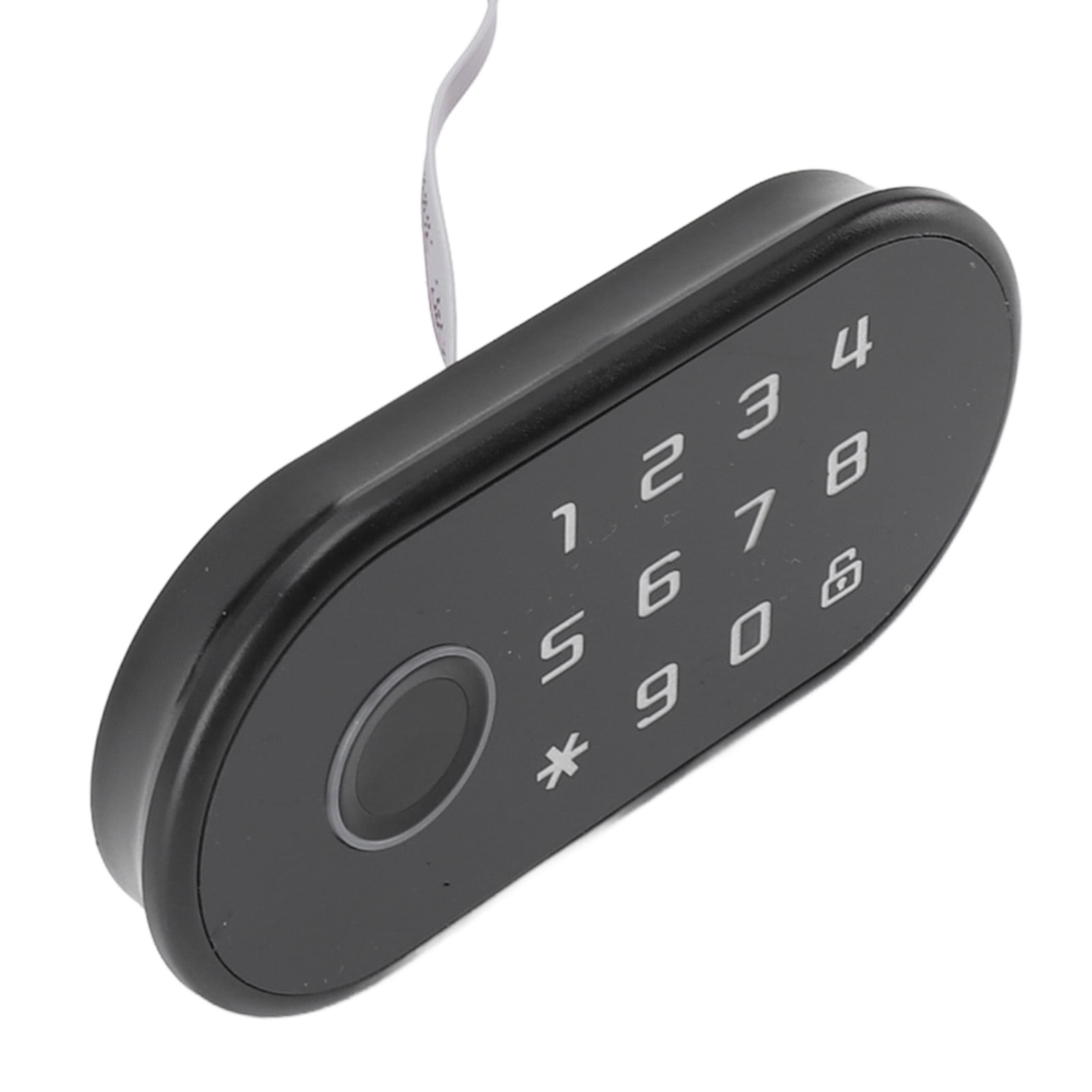 BIMZUC Keyless Cabinet Lock Fingerprint Password Smart Drawer Lock for Wardrobe Theft Prevention Digital Security Electronic File Cabinet Lock with Card and Emergency Power Interface (13 in / 33 cm)