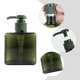 thumbnail image 3 of Paquete de 4 dispensadores de bomba de loción, dispensador de jabón líquido, dispensador de espuma cuadrado recargable de plástico, 100ml + 150ml + 250ml + 450ml, 3 of 7