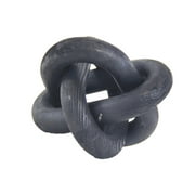 CUTICATE Wood Chain Decor 3 Link Wooden Knot for Coffee Table Handmade Decorative Accessory Unique Appearance Durable Collection Rustic Boho Style Black