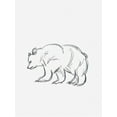 thumbnail image 2 of Straatsma, Leah 25x32 Gold Ornate Wood Framed with Double Matting Museum Art Print Titled - Cabin Minimal Bear Sketch, 2 of 4