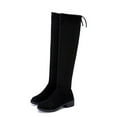 thumbnail image 6 of FRSASU Women Boots ,Woman Winter Solid Color Boots Low Heeled High Tube Square Heel Boots Plus Size Leather Boots, 6 of 8