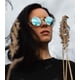 thumbnail image 4 of Gafas de sol AIEYEZO redondas estilo steampunk con montura metálica 100% UV400, 4 of 7