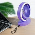 thumbnail image 6 of Pompotops Cooling Multifunctional Mini Charging Small Fan, Strong Wind, Small Night Light, Office Desktop, Small Dormitory, Silent USB Electric Fan, Green, On Clearance, 6 of 6