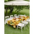 thumbnail image 4 of Outdoor Tablecloth with Umbrella Hole for Patio/Picnic/Party/Camping, Yellow Sunflowers Waterproof Table Cloth Rectangle Table Cover Washable, Summer Floral Elegant Pastoral Botanical (54"x 80"), 4 of 8