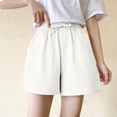 thumbnail image 5 of TRUBKH shorts for women athletic shorts for women cotton shorts for woman womens shorts casual bermuda shorts for women White M, 5 of 7