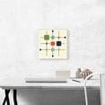 thumbnail image 2 of ARTCANVAS Mid-Century Modern Squares on Rods Canvas Art Print - Size: 12" x 12" (0.75" Deep), 2 of 9