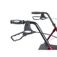 thumbnail image 6 of Drive Medical Heavy Duty Bariatric Rollator Rolling Walker with Large Padded Seat, Red, 6 of 6