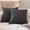 Dark Gary, variant on Sleep Zone 2 Pack 18"x18" Cationic-Dyed Linen Look Throw Pillow Covers, Soft Decorative Pillow Cases for Sofa Bed Couch, Dark Gray