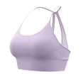 thumbnail image 2 of Lopecy-Sta Sports Bra for Women Keyhole T-Back Seamless Light to Medium Support Yoga Top Removable Padded Workout Bra, 2 of 9