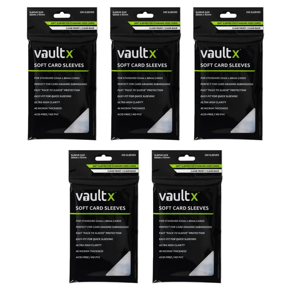 Tarjeta coleccionable Penny Sleeves Vault X Soft High Clarity 1000 Vault X Vault X