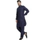 SKAVIJ Hommes Kurta Pyjama Mis Pathani Style Indien Robe Décontractée Blue L – image 5 sur 6