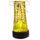thumbnail image 2 of La plataforma del dedo del pie redondo de las mujeres ata para arriba los botines coloridos del combate Oro 36, 2 of 5