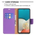 thumbnail image 5 of Allytech Galaxy A53 5G Wallet Case, Galaxy A53 5G Case, PU Leather Folding Stand Shockproof Hand Strap Flip Cover TPU Inner Cards Holder Wallet Case Cover for Samsung Galaxy A53 5G, Violet, 5 of 5